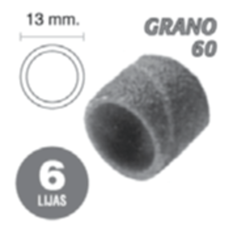 Bandas - Lija Grano 60 X6 T203