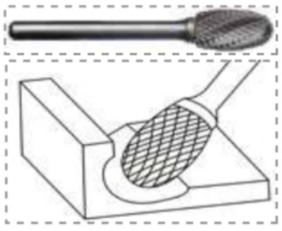 Fresa Alum  E12 Larga
