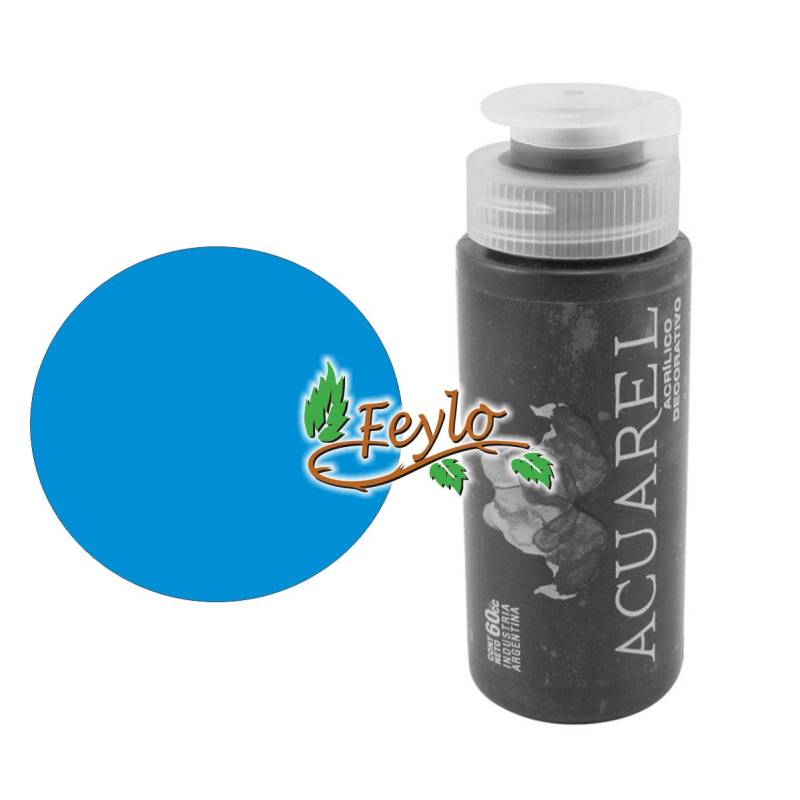 Acrilico Decorativo X 60Cc Acuarel Celeste