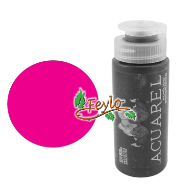 Acrilico Decorativo X 60Cc Acuarel Magenta Fluo