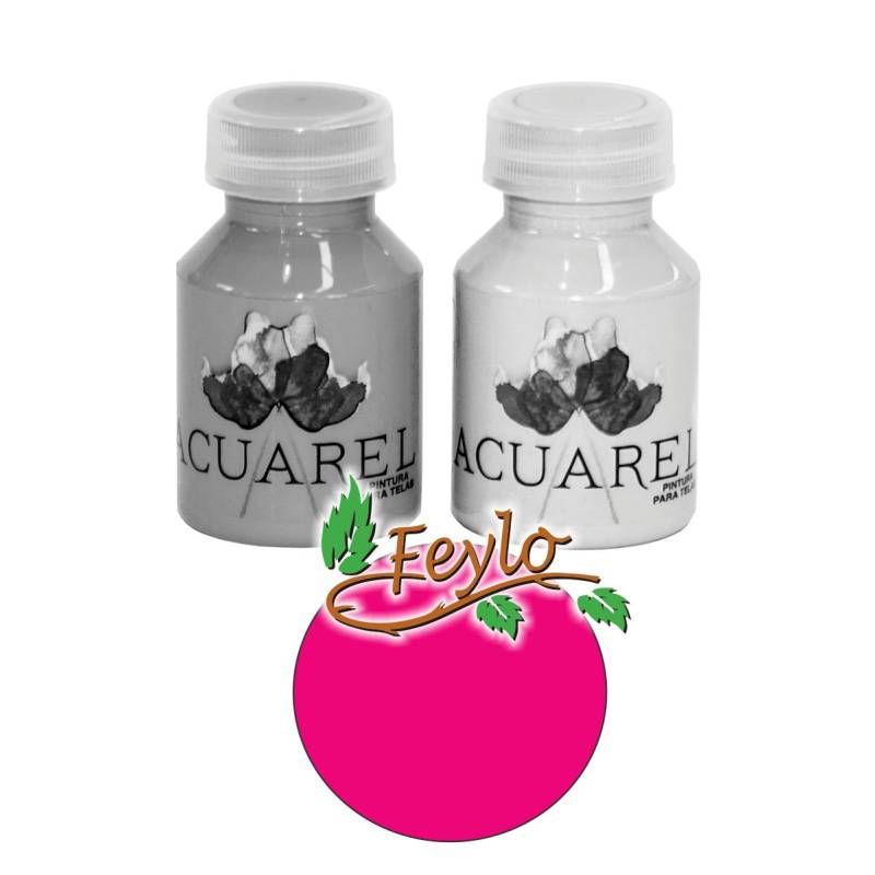 Pintura Para Tela X 60Cc  Acuarel Rosa Chicle