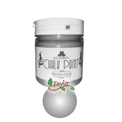 Pintura A La Tiza Acuarel X 200 Cc Plata