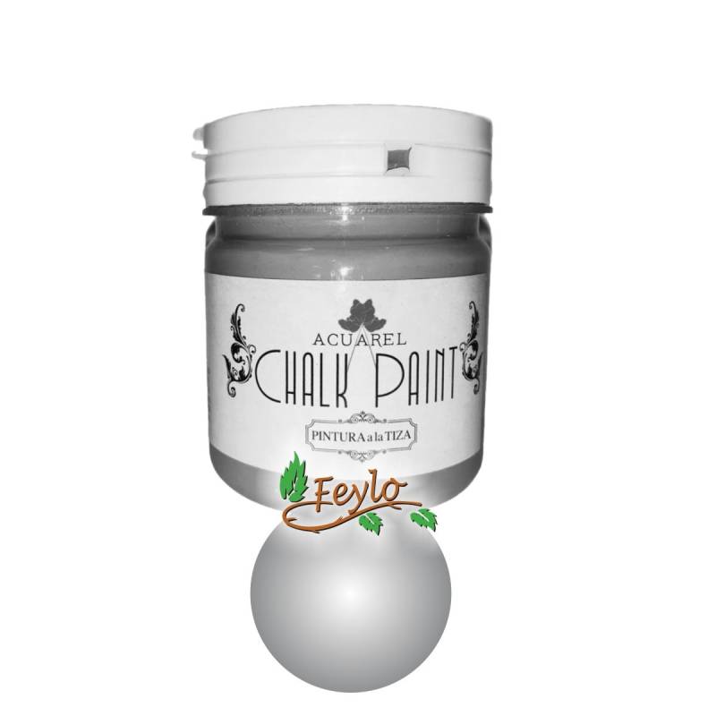 Pintura A La Tiza Acuarel X 200 Cc Plata