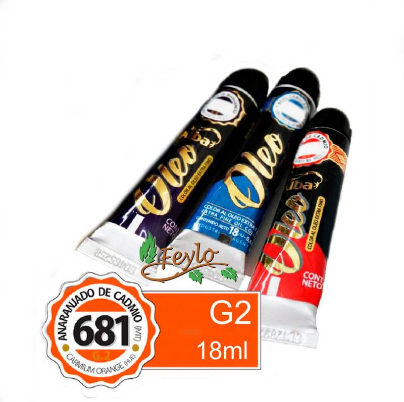 Oleo Alba G2 X 18 Ml Anaranjado De Cadmio (Imit)