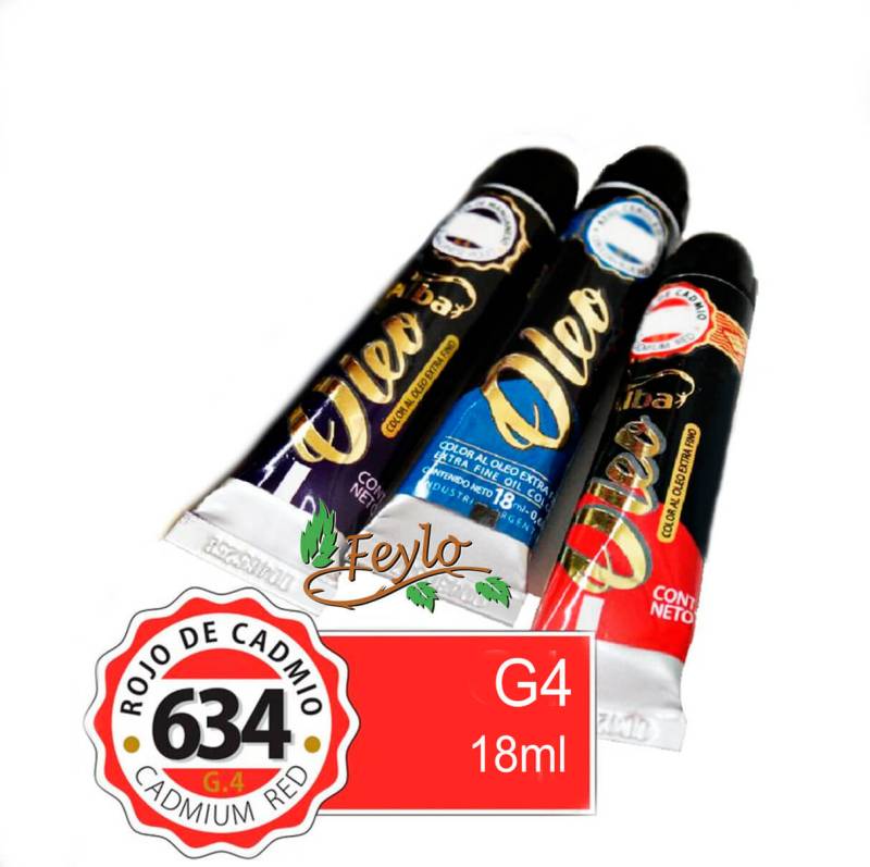 Oleo Alba G4 X 18 Ml Rojo De Cadmio