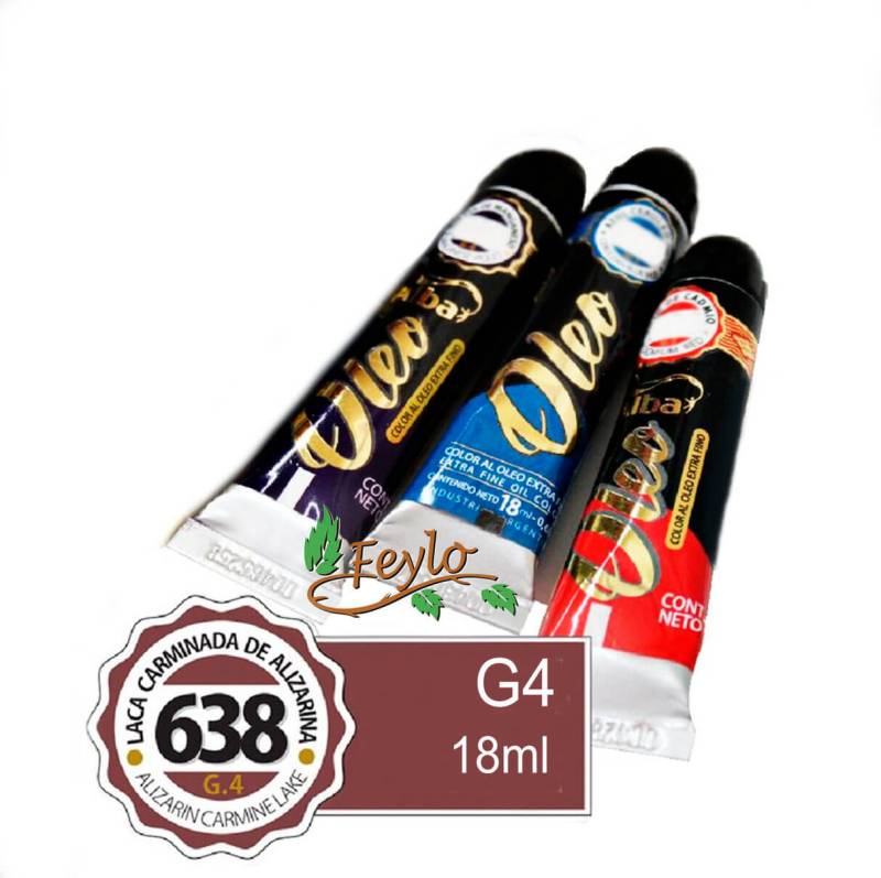 Oleo Alba G4 X 18 Ml Laca Carminda De Alizarina