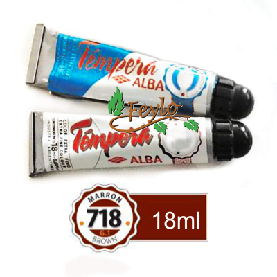 Tempera Prof. Alba  X 18 Ml Marron