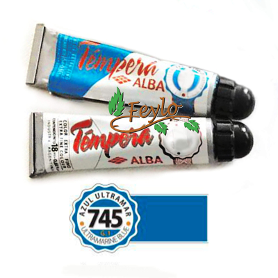 Tempera Prof. Alba  X 18 Ml Azul Ultramar