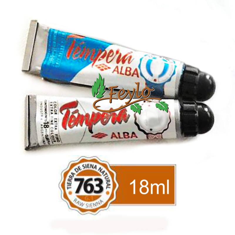 Tempera Prof. Alba  X 18 Ml Tierra De Siena Natural
