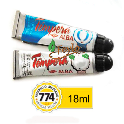 Tempera Prof. Alba  X 18 Ml Amarillo Mediano