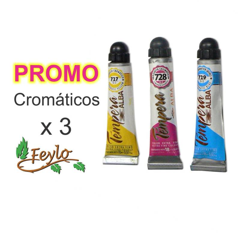 Promo Tempera Prof. Cromatico X 3 Unid.