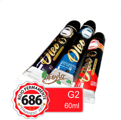 Oleo Alba G2 X 60 Ml Rojo Permanente