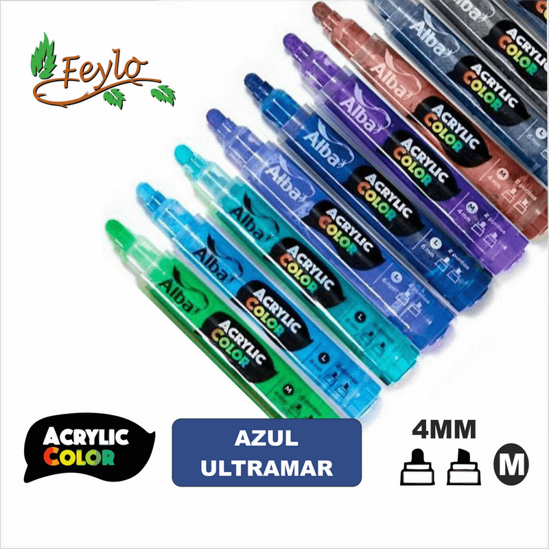 Acrylic Colour Azul Ultramar Punta 4Mm