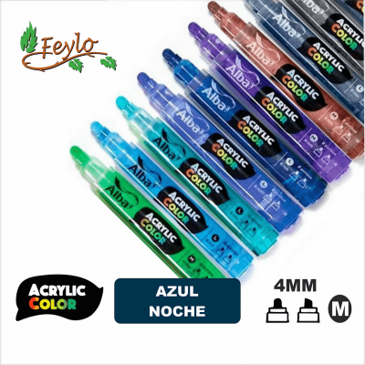 Acrylic Colour Azul Noche Punta 4Mm