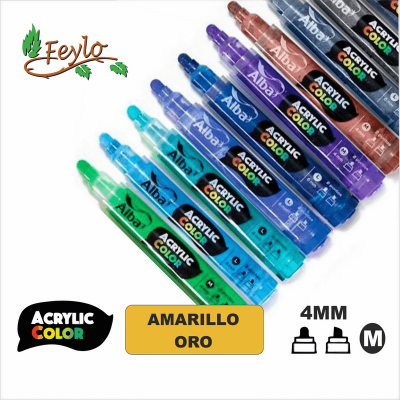 Acrylic Colour Amarillo Oro Punta 4Mm