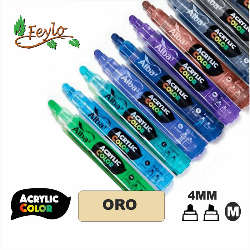 Acrylic Colour Oro Punta 4Mm