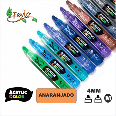 Acrylic Colour Anaranjado Punta 4Mm