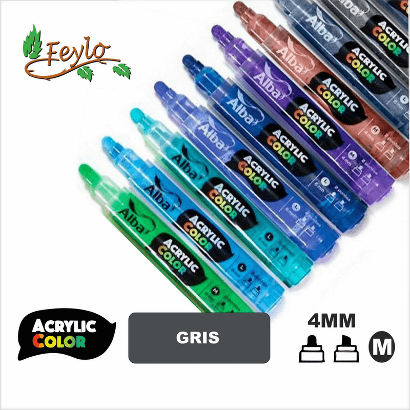 Acrylic Colour Gris Punta 4Mm