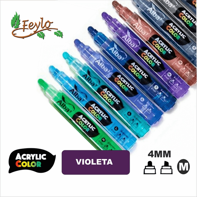 Acrylic Colour Violeta Punta 4Mm