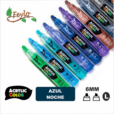 Acrylic Colour Azul Noche Punta 6Mm