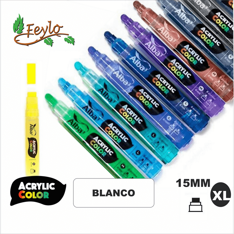 Acrylic Colour Blanco Punta 15Mm