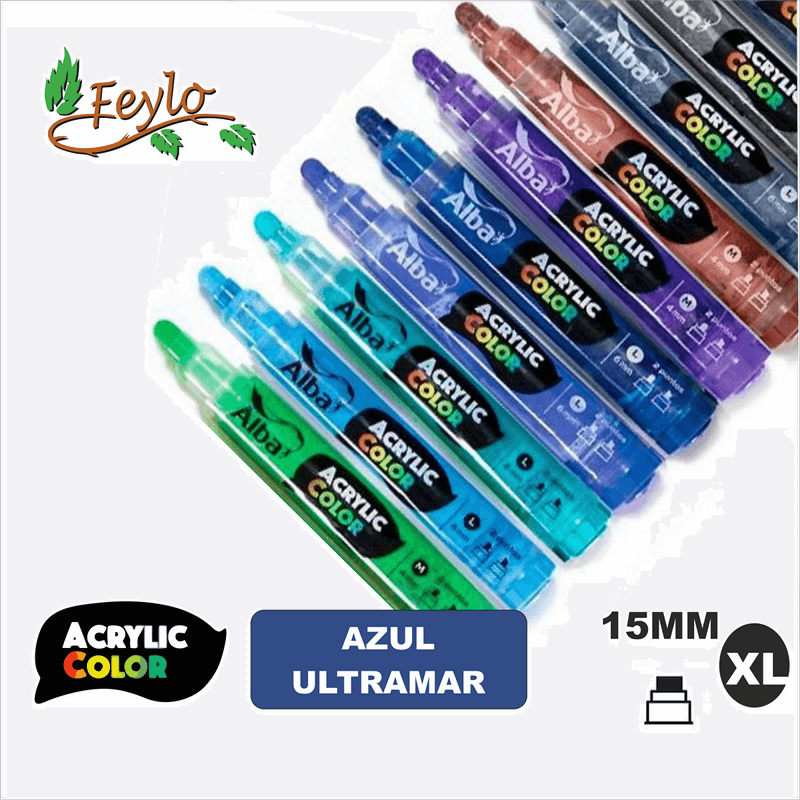 Acrylic Colour Azul Ultramar Punta 15Mm