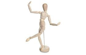 Muñeco Articulado Madera Masculino 20
