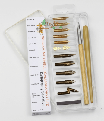 Set Plumas Calligrafhy X 10