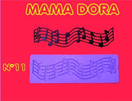 Moldes De Caucho Notas Musicales M. Dora Nº11