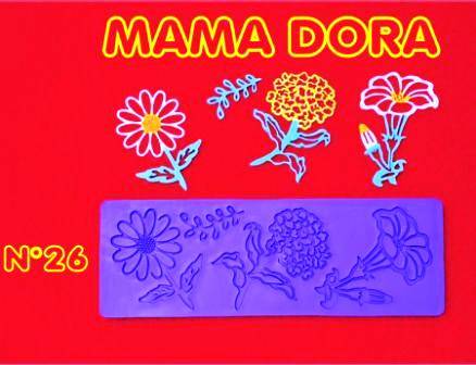 Moldes De Caucho Crisantemo M. Dora Nº26