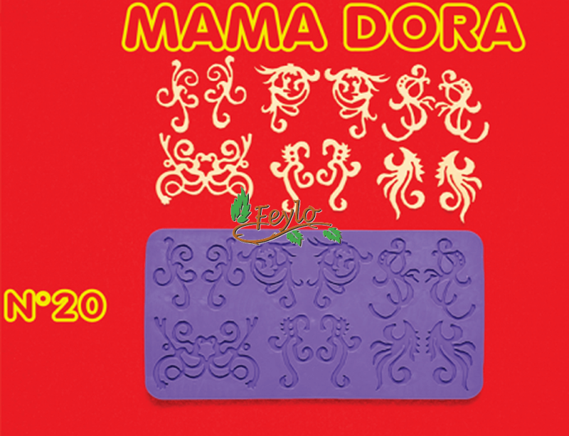 Moldes De Caucho Filigrana Extra Grande M. Dora Nº20