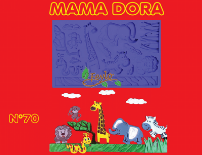 Moldes De Caucho Animales Selva M. Dora Nº70