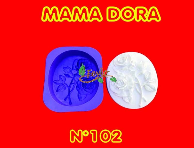 Molde De Caucho Rosas M. Dora Nº102