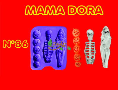 Moldes De Caucho Esqueleto M. Dora Nº86