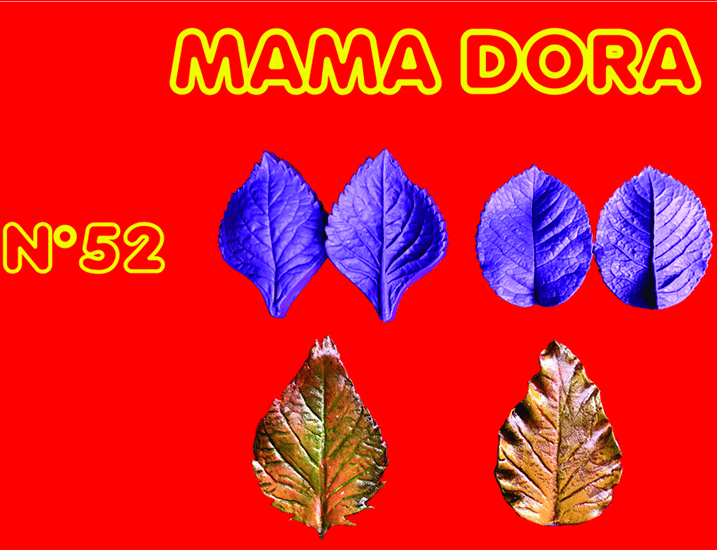 Moldes De Caucho Nervadura Hoja X 2  M. Dora Nº52