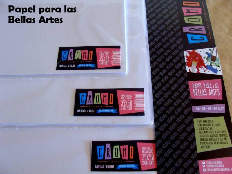 Papel Dibujo Cromi A4 X 210 Grs X 10 Unidades
