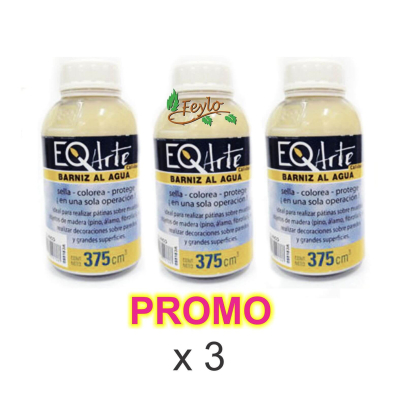 Promo Barnices Eq X 375 Cc X 3 Unidades
