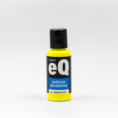 Acrilicos Decorativos Eq X 50 Cc  Amarillo Fluo