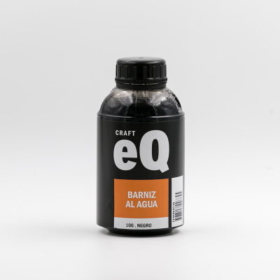 Barniz Al Agua Eq   X 375Cc  Negro  