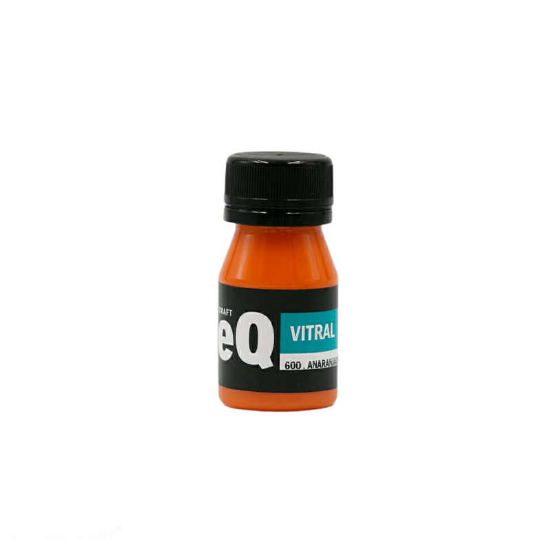 Laca Vitral Al Agua Eq Arte X 37Ml Anaranjado