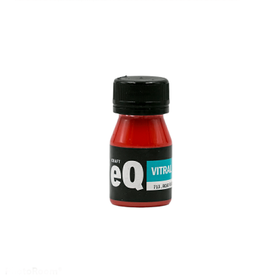 Laca Vitral Al Agua Eq Arte X 37Ml Rojo Fuego