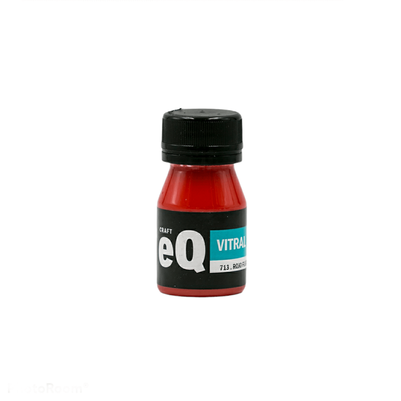 Laca Vitral Al Agua Eq Arte X 37Ml Rojo Fuego