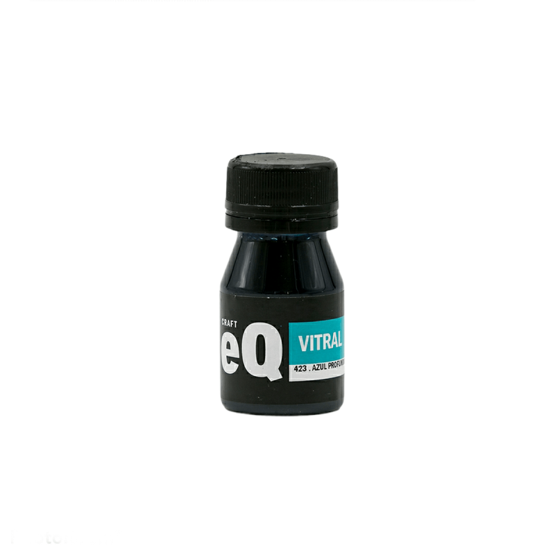 Laca Vitral Al Agua Eq Arte X 37Ml Azul Profundo