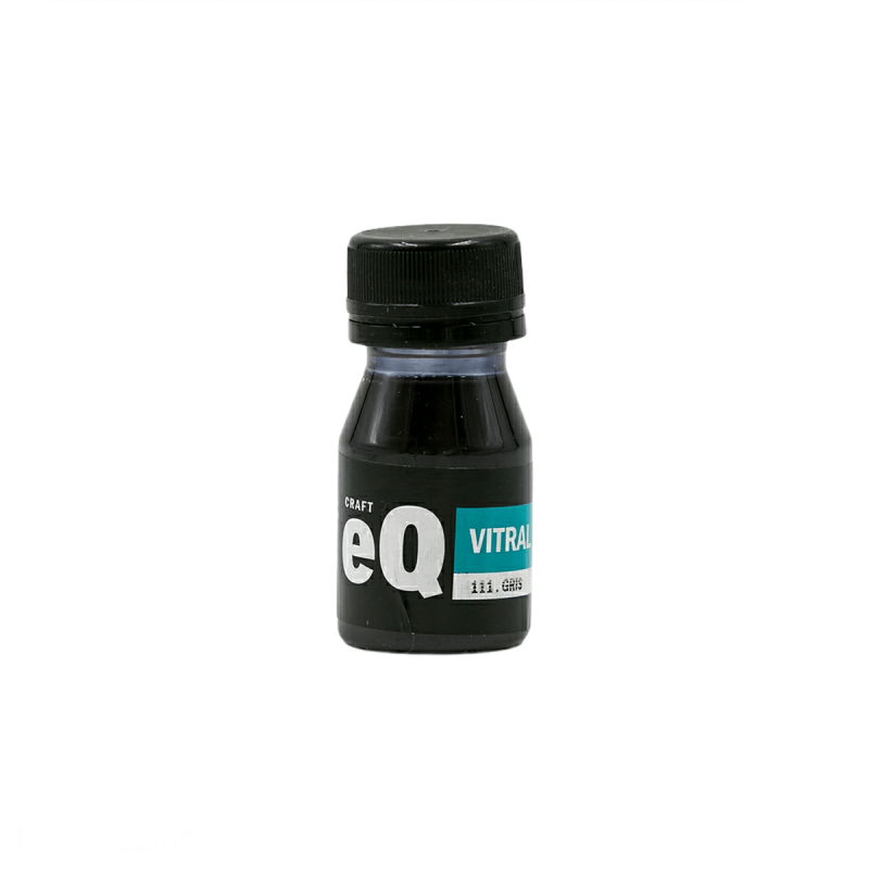 Laca Vitral Al Agua Eq Arte X 37Ml Gris