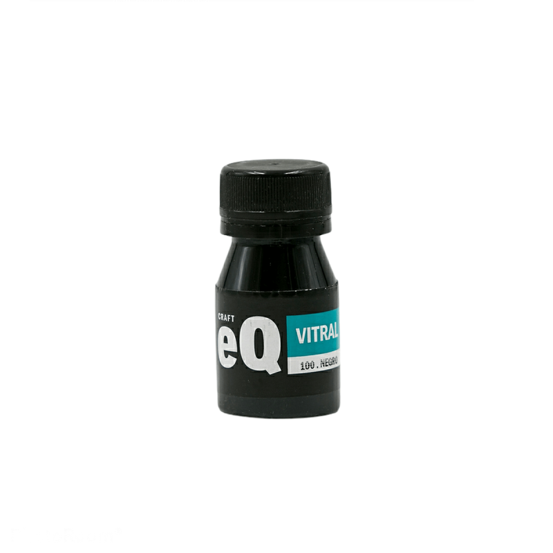 Laca Vitral Al Agua Eq Arte X 37Ml Negro