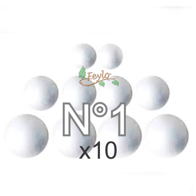 Esferas De Telgopor Nº1 X 10 Unidades