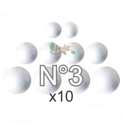 Esferas De Telgopor Nº3 X 10 Unidades