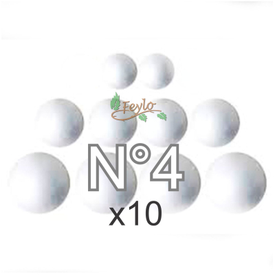Esferas De Telgopor Nº4 X 10 Unidades