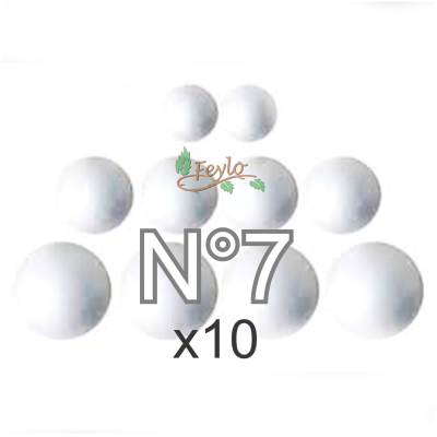 Esferas De Telgopor Nº7 X 10 Unidades