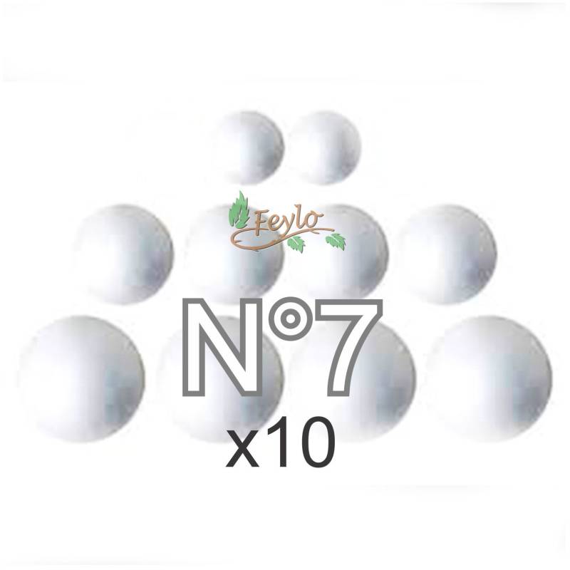 Esferas De Telgopor Nº7 X 10 Unidades